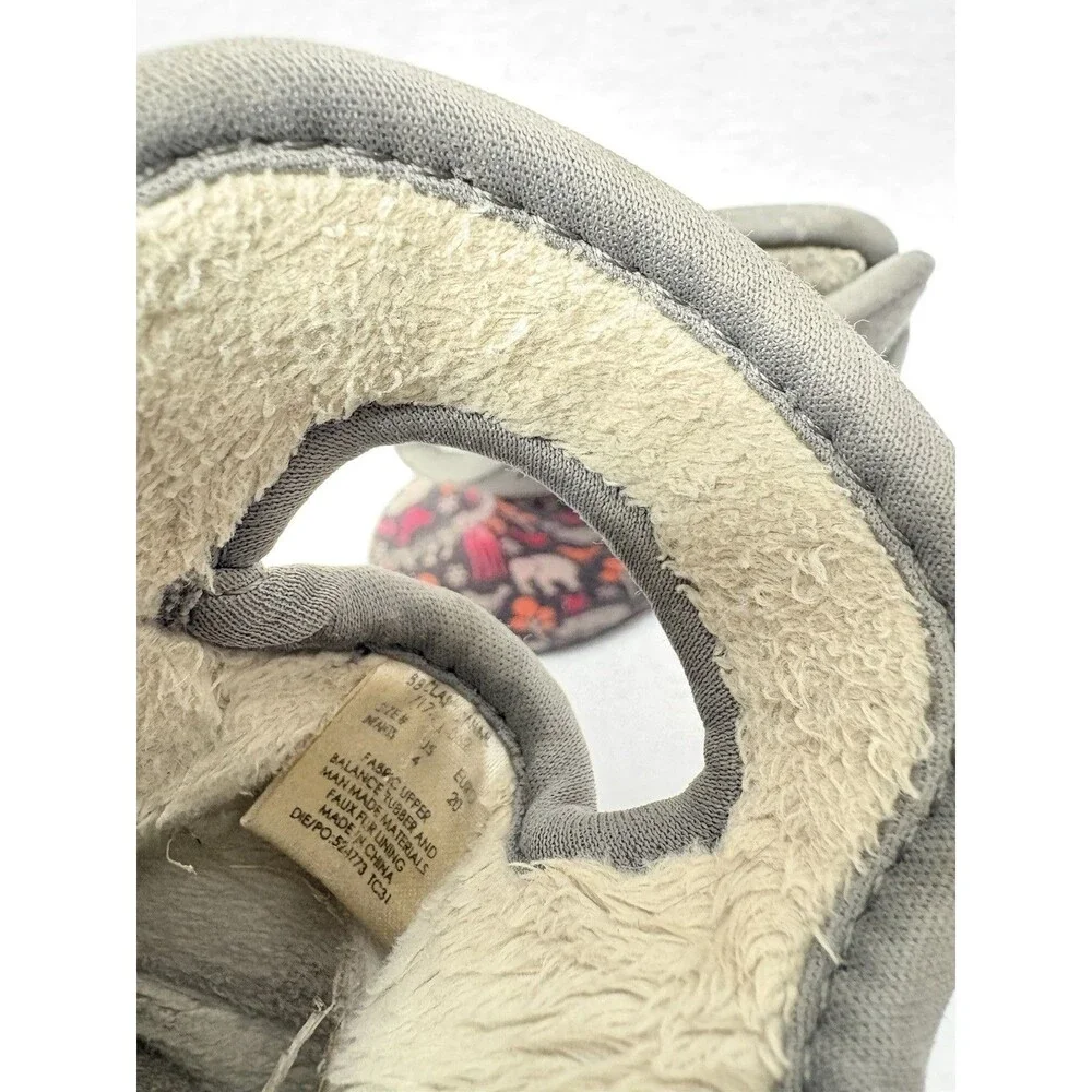 Infant Bogs Pink Gray Boots Insulated Waterproof Warm Baby Size 4 Elephant